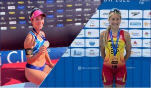 Paula Soria y Alejandra Seguí con sus dos medallas internacionales