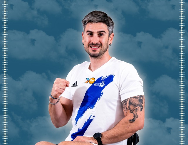 Javier García, remero del Proyecto FER